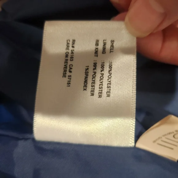 Kenneth Cole Faux Suede Blue Bomber Jacket - Picture 9 of 9